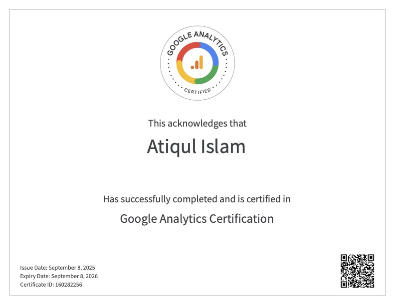 Google Analytics Certification